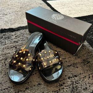 Vince Camuto Studded Jelly Slide Sandals